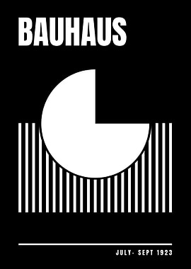 Bauhaus Geometric Poster