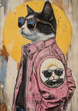 Cool Cat in Sunglasses
