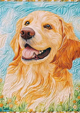 Golden Retriever Quilt
