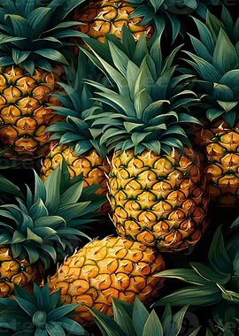 Pineapple Close-Up