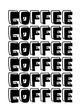 Coffee Typography Art