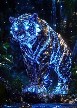Glowing Crystal Tiger