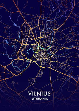 Vilnius City Map