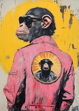 Chimp in Sunglasses