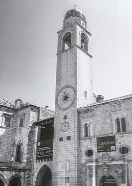 Clock Tower in Dubrovnik