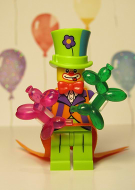 Lego Clown with Balloons