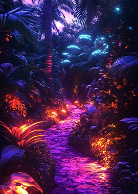 Neon Jungle Path