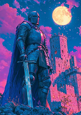 Knight Under Moonlight