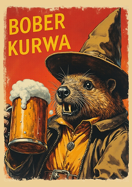 Vintage Bober Kurwa Beer