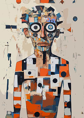 Portrait Of Geometric Man
