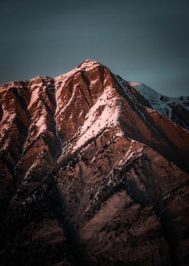 Mountain Peak at Sunset
