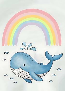 Whale, Fish and Rainbow