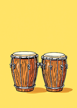 Conga Drums Illustration