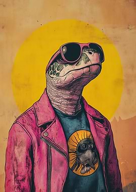 Cool Turtle in Sunglasses