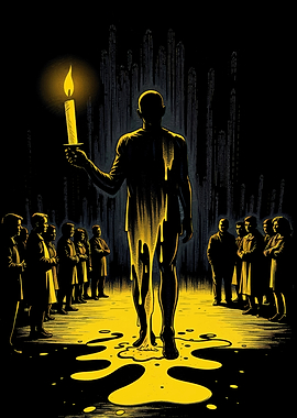 A candle burns for others:A Striking Depiction of Self-Sacrifice and Burnout