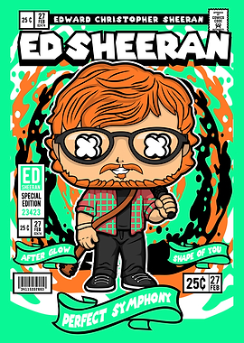 Ed Sheeran Comic Cover pop culture