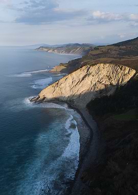 North of Spain | Flysch Cliffs Aerial View