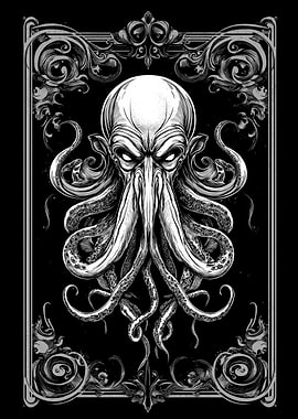 Cthulhu Octopus Illustration