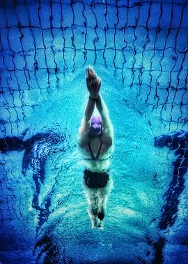 Swimmer Underwater
