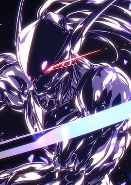 Cyberpunk Anime Warrior