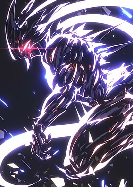 Anime Character with Glowing Energy