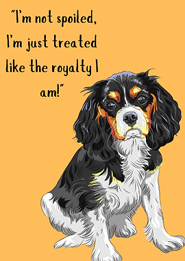 Cavalier King Charles Dog Royalty Quote