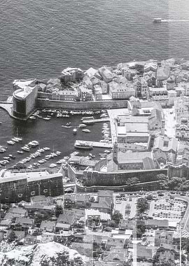 Aerial View of Coastal City