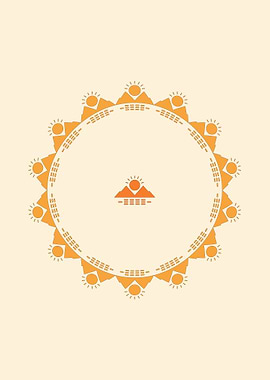 Sun and Mountain Mandala