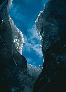 Ice Cave View, Jökulsárlón Glacier, Iceland