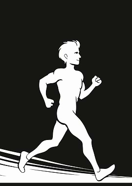 Running Man Silhouette