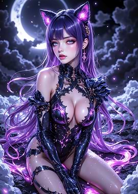 Purple-Haired Anime Girl