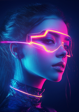 Neon Goggles Portrait