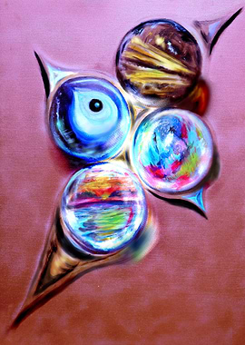 Abstract Orb Painting