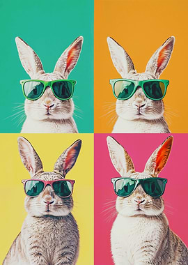 Cool Bunnies in Sunglasses