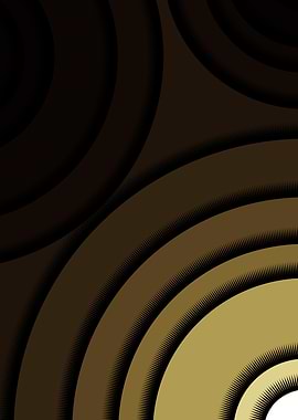 Abstract Gold Circles
