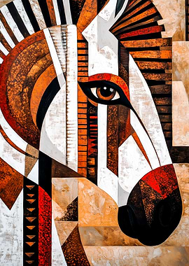 African Zebra Art