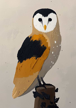 Barn Owl Painting