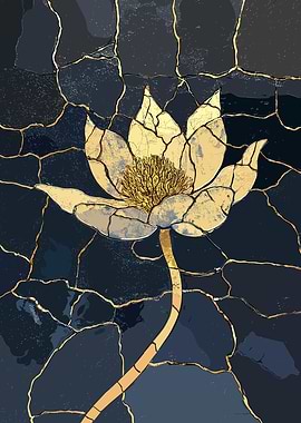Cracken Golden Lotus Art