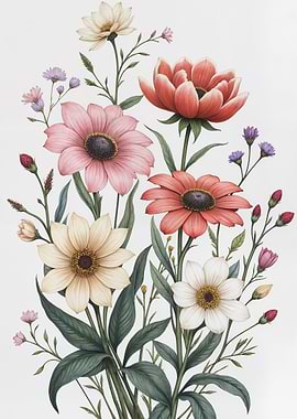 Floral Bouquet Illustration