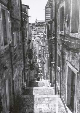 Narrow Stone Alleyway