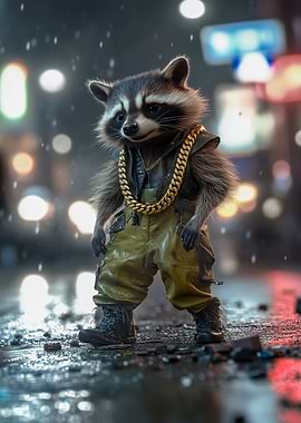 Raccoon Gangster
