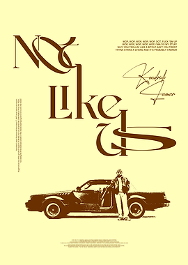 Kendrick Lamar 'No Like Us' Poster