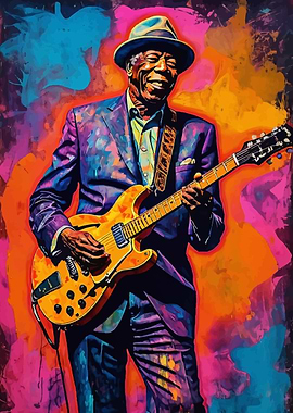 Buddy Guy Blues Guitarist Portrait