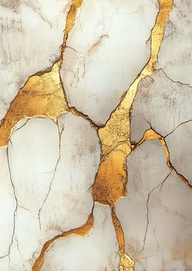 White And Gold Marble