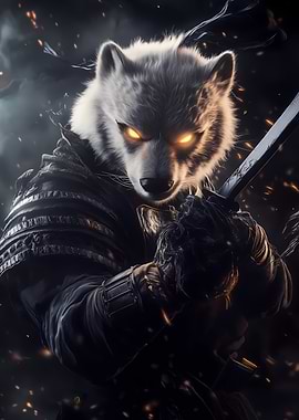 Polar Bear Warrior Samurai Animal