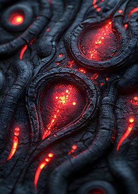 Glowing Black Texture