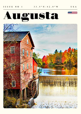 Augusta Georgia Travel Art Poster