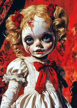 Bloody Doll Portrait