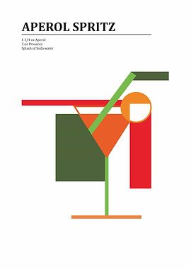 Aperol Spritz Cocktail Art