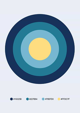 Concentric Circles Color Palette